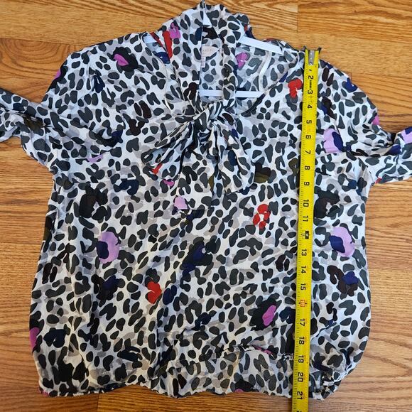 Ted Baker Chiara Wilderness Tie Neck Blouse Size 4 (Size 10 U.S) - Picture 4 of 6